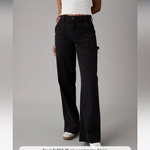 American Eagle Wide leg black pant
